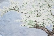 설파,안창수 화백의 이팝나무 - 가로135cm x 세로70cm  화선지에 수묵채색